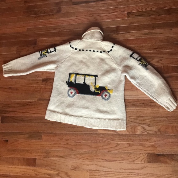 Men's Cowichan Sweater Sz M - Picture 5 of 6